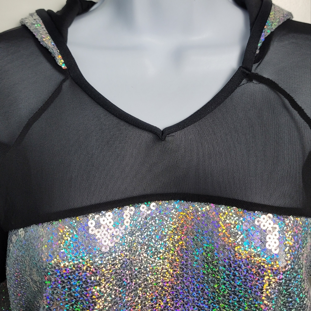 Weissman Holographic Sequin Sweatshirt - image 3